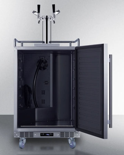 Summit - 24 Wide Built-In Outdoor Commercial Beer Kegerator - BC74OSCOMTWIN