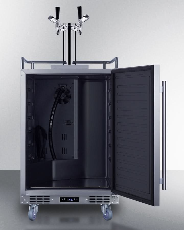 Summit - 24 Wide Built-In Outdoor Commercial Beer Kegerator - BC74OSCOMTWIN