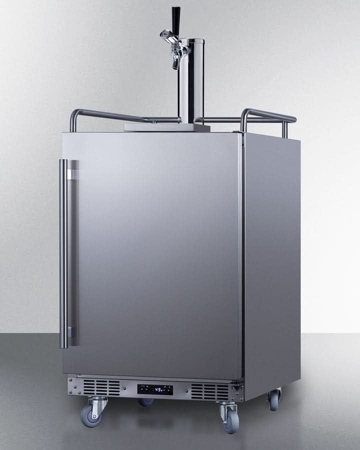 Summit - 24 Wide Built-In Outdoor Commercial Beer Kegerator - BC74OSCOM