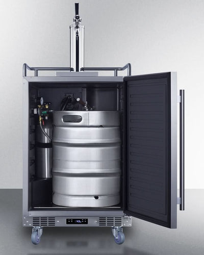 Summit - 24 Wide Built-In Outdoor Commercial Beer Kegerator - BC74OSCOM