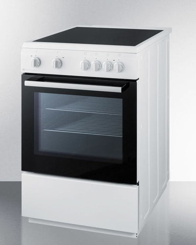 Summit - 24 Wide Smooth Top Electric Range - CLRE24WH