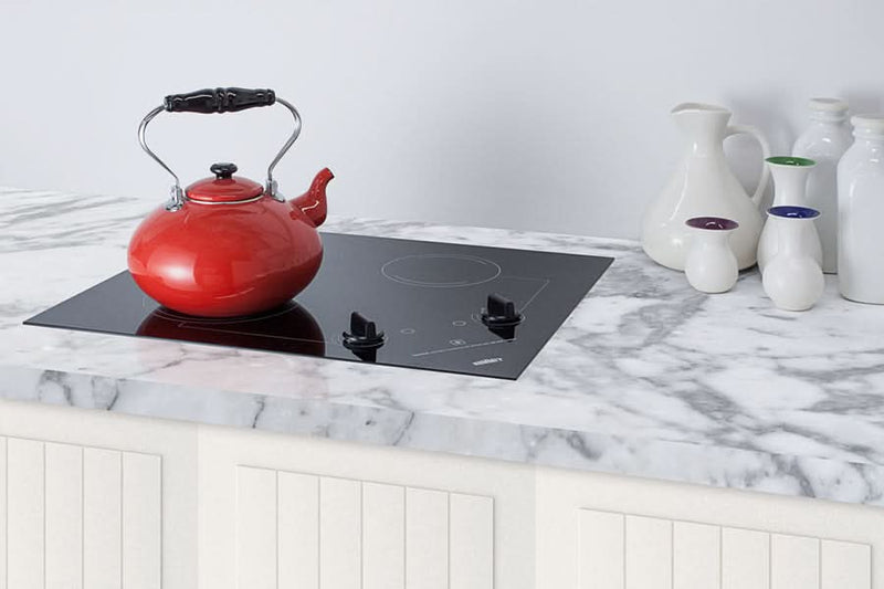 Summit - 21 Wide 115V 2-Burner Radiant Cooktop - CR2B121