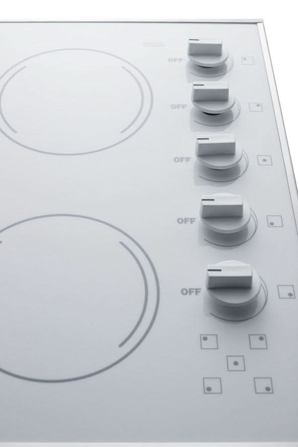 Summit - 27 Wide 230V 5-Burner Radiant Cooktop - CR5B274W