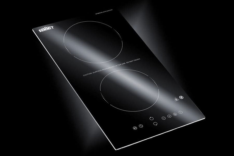 Summit - 12 Wide 115V 2-Burner Radiant Cooktop With Safety Shutoff - CRH2BT30115