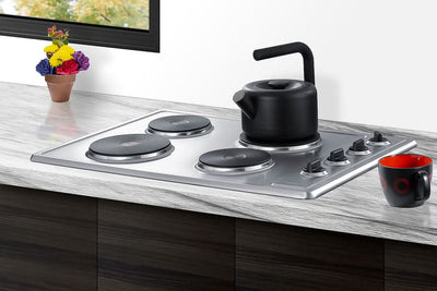 Summit - 30 Wide 208/240V 4-Burner Solid Disk Cooktop - CSD4B300