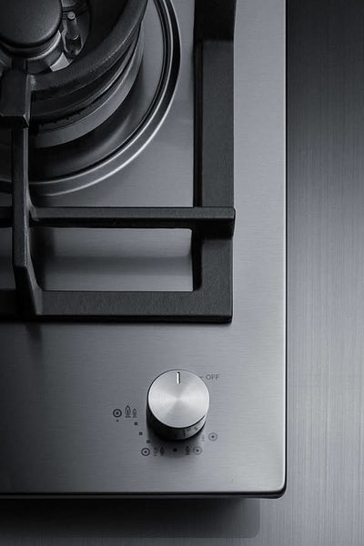 Summit - 12 Wide 1-Burner Gas Cooktop In Stainless Steel - GCJ1SS