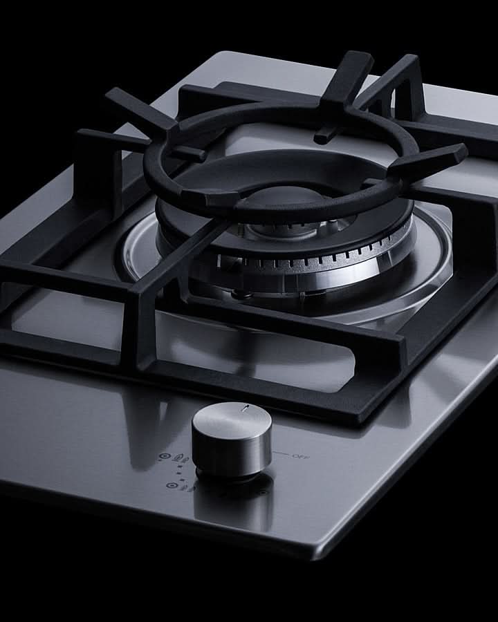 Summit - 12 Wide 1-Burner Gas Cooktop In Stainless Steel - GCJ1SS