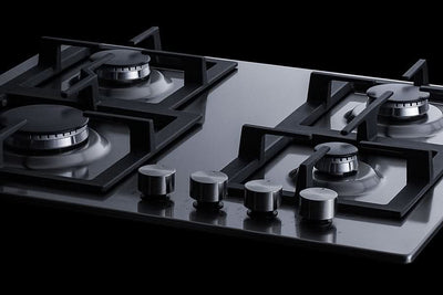 Summit - 24 Wide 4-Burner Gas Cooktop In Stainless Steel - GCJ4SS