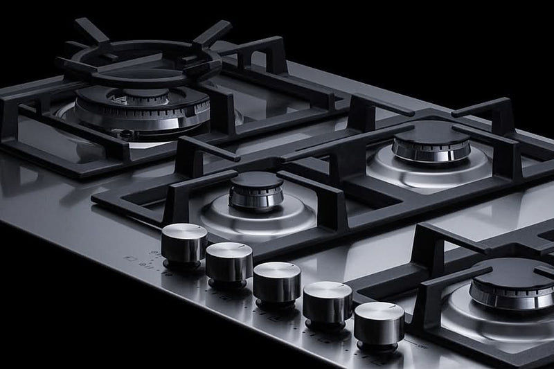 Summit - 34 Wide 5-Burner Gas Cooktop In Stainless Steel - GCJ536SS