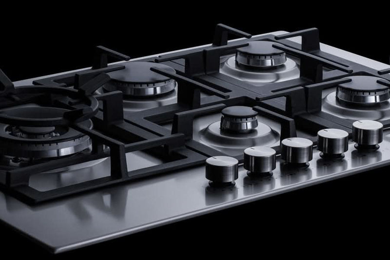 Summit - 30 Wide 5-Burner Propane Gas Cooktop In Stainless Steel - GCJ5SSLP
