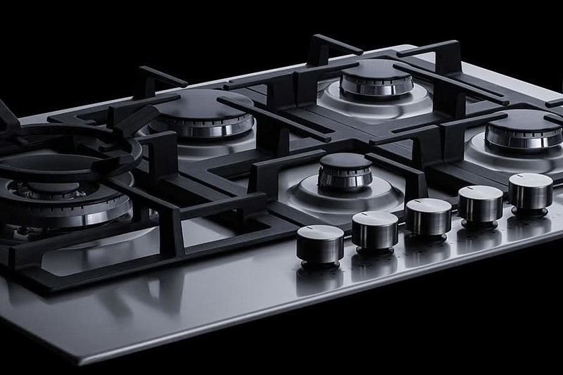 Summit - 30 Wide 5-Burner Gas Cooktop In Stainless Steel - GCJ5SS