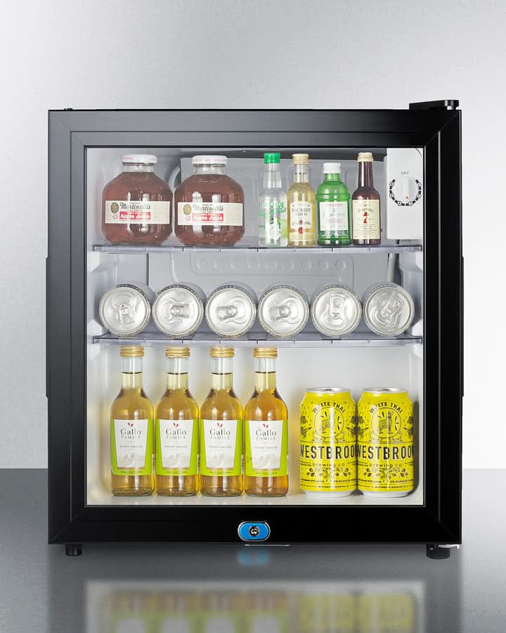 Summit - 18 Inch Freestanding Compact Refrigerator minibar with front lock - MB43GL