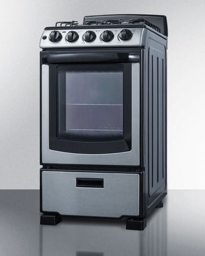 Summit - 20 Wide Gas Range - PRO201SS