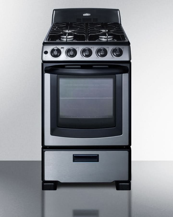 Summit - 20 Wide Gas Range - PRO201SS