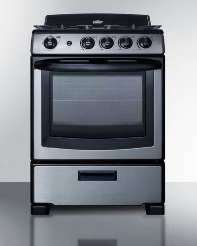 Summit - 24 Wide Gas Range - PRO247SS