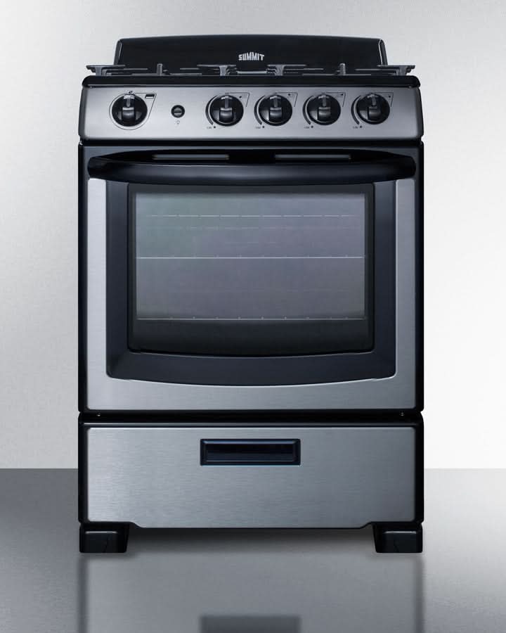 Summit - 24 Wide Gas Range - PRO247SS