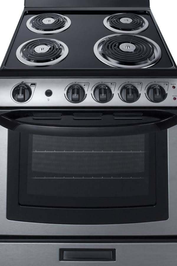 Summit - 24 Wide Electric Coil Range - PROEL24SS