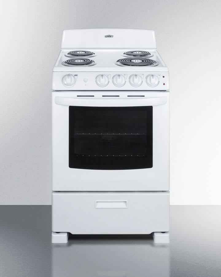 Summit - 24 Wide Electric Coil Range - RE2411W