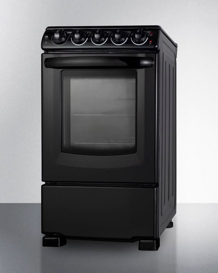 Summit - 20 Wide Electric Smooth-Top Range - REX2051BRT
