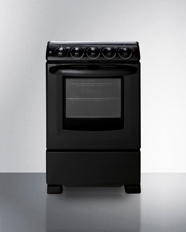 Summit - 20 Wide Electric Smooth-Top Range - REX2051BRT
