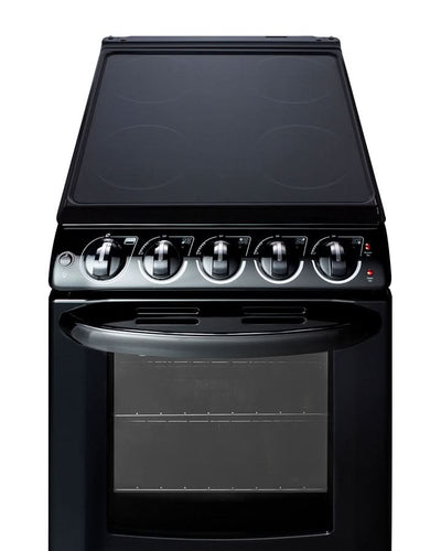 Summit - 20 Wide Electric Smooth-Top Range - REX2051BRT