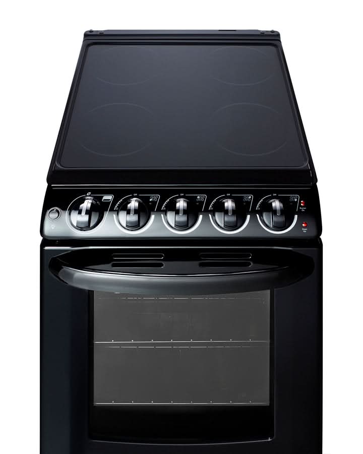 Summit - 20 Wide Electric Smooth-Top Range - REX2051BRT