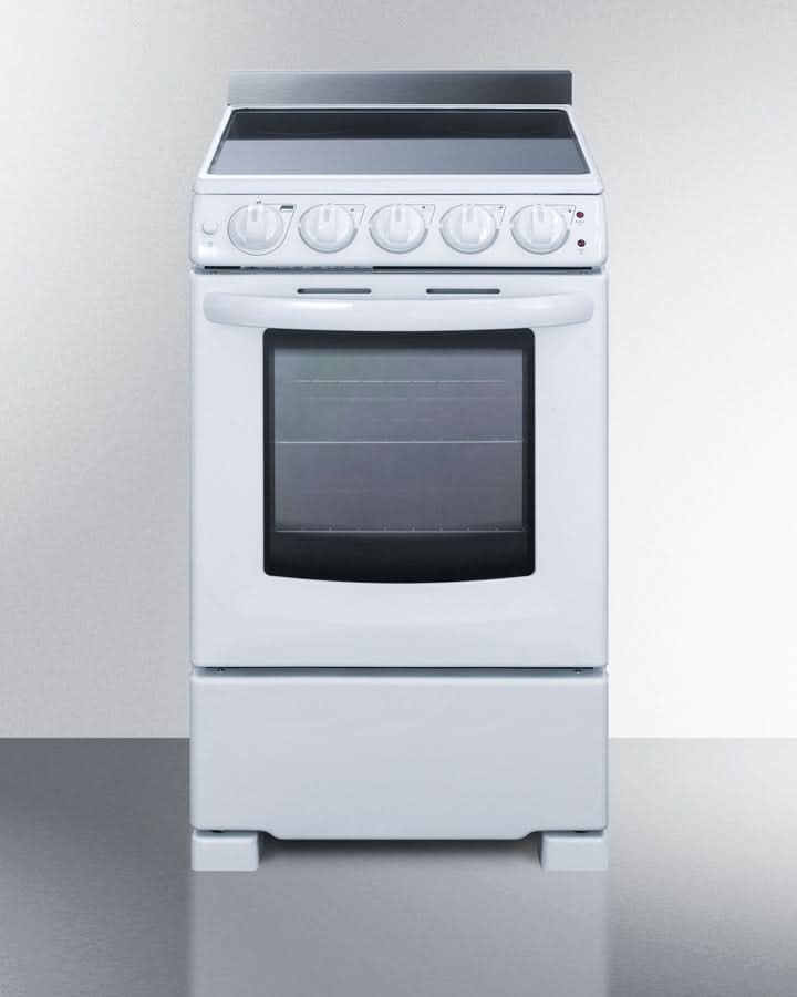 Summit - 20 Wide Electric Smooth-Top Range - REX2051WRT