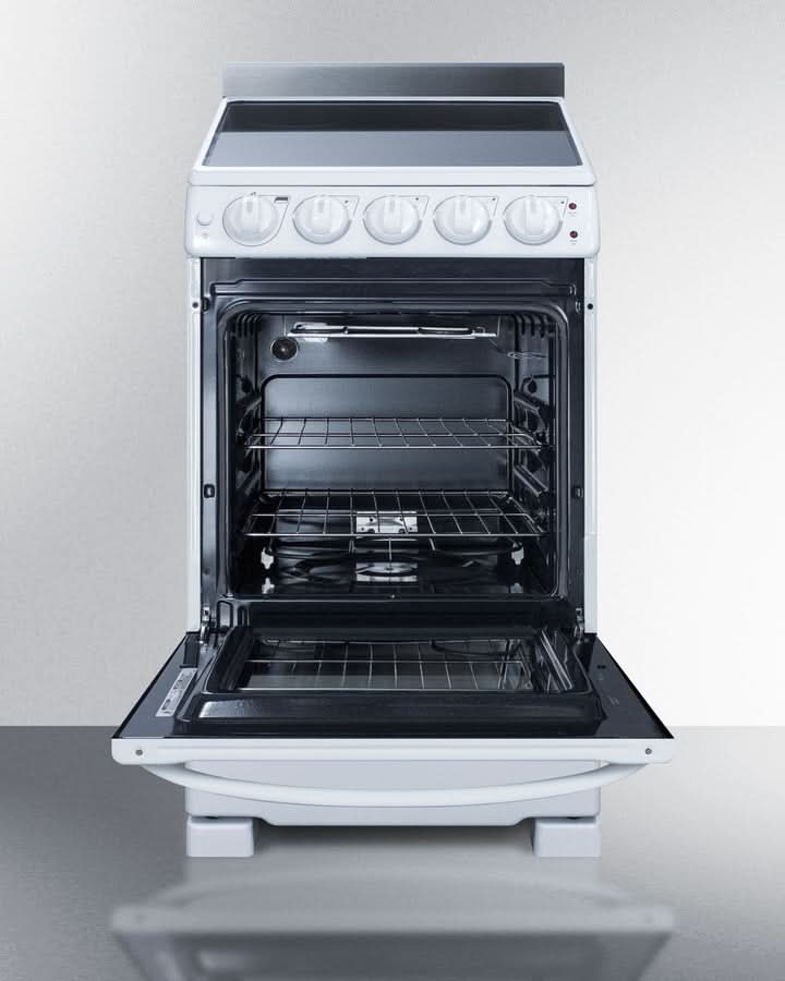 Summit - 20 Wide Electric Smooth-Top Range - REX2051WRT