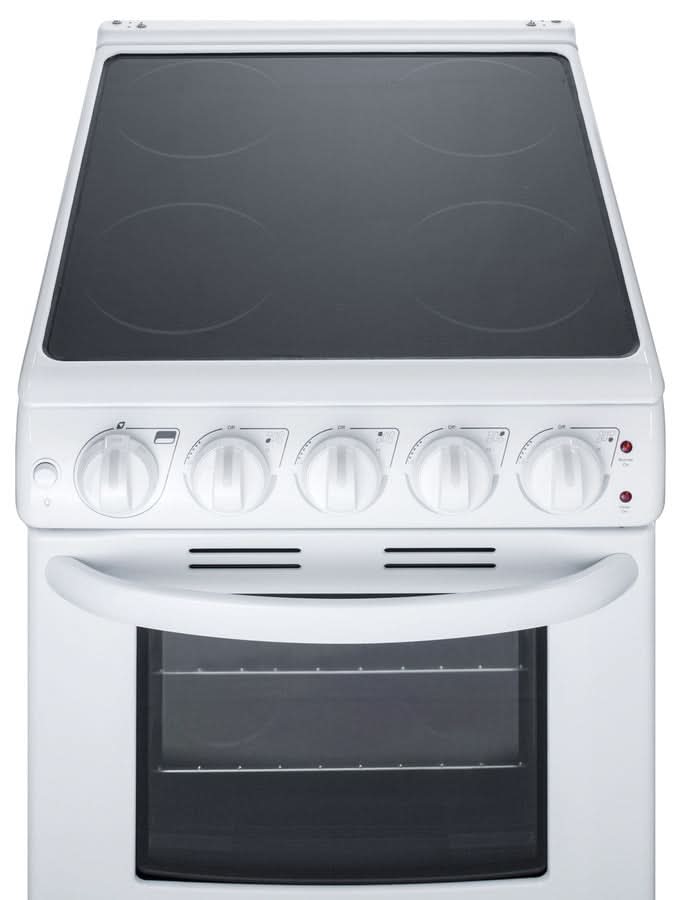 Summit - 20 Wide Electric Smooth-Top Range - REX2051WRT
