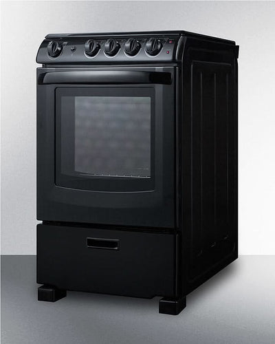 Summit - 24 Wide Electric Smooth-Top Range - REX2431BRT