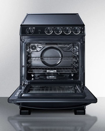 Summit - 24 Wide Electric Smooth-Top Range - REX2431BRT