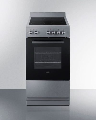 Summit - 20 Wide Electric Smooth-Top Range - REXT20SS