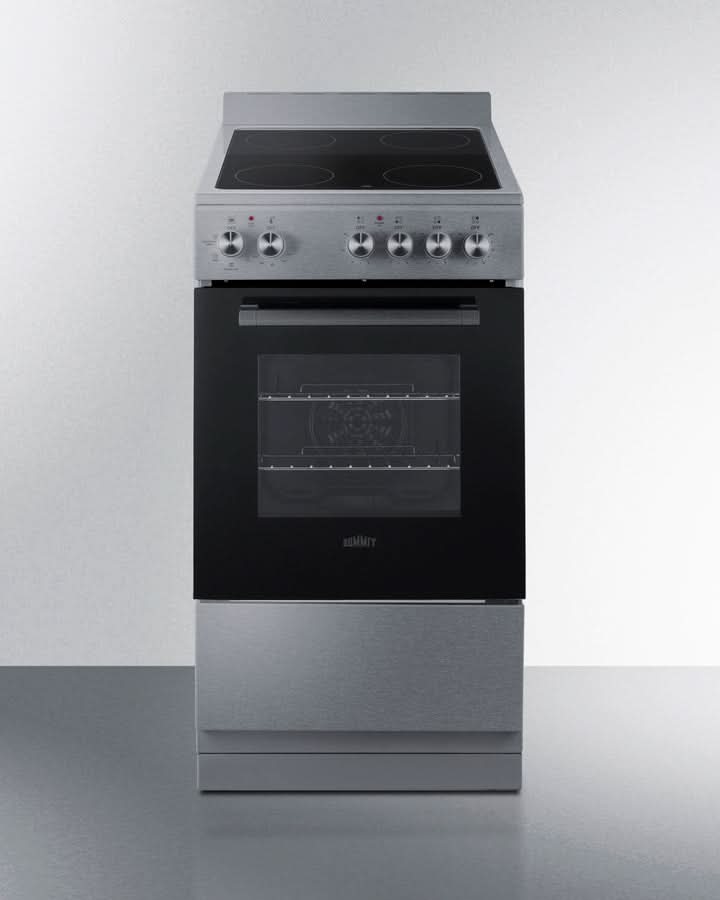 Summit - 20 Wide Electric Smooth-Top Range - REXT20SS