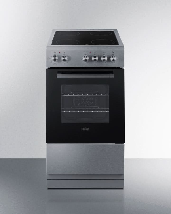 Summit - 20 Wide Electric Smooth-Top Range - REXT20SS
