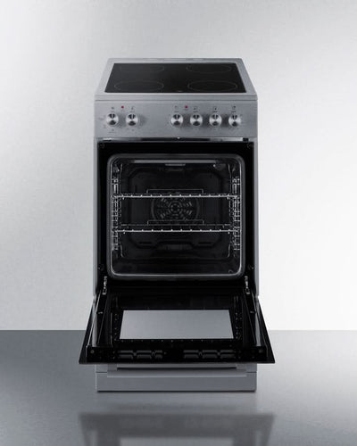 Summit - 20 Wide Electric Smooth-Top Range - REXT20SS