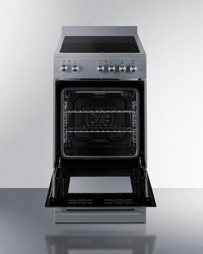 Summit - 20 Wide Electric Smooth-Top Range - REXT20SS
