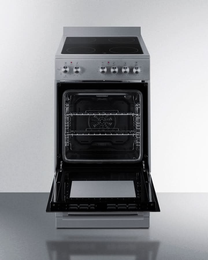 Summit - 20 Wide Electric Smooth-Top Range - REXT20SS