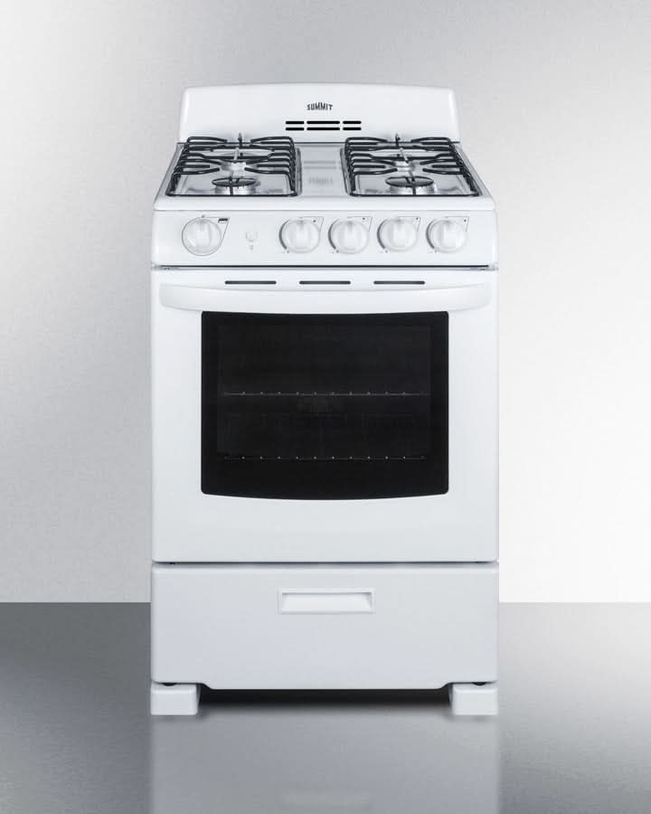Summit - 24 Wide Gas Range - RG244WS