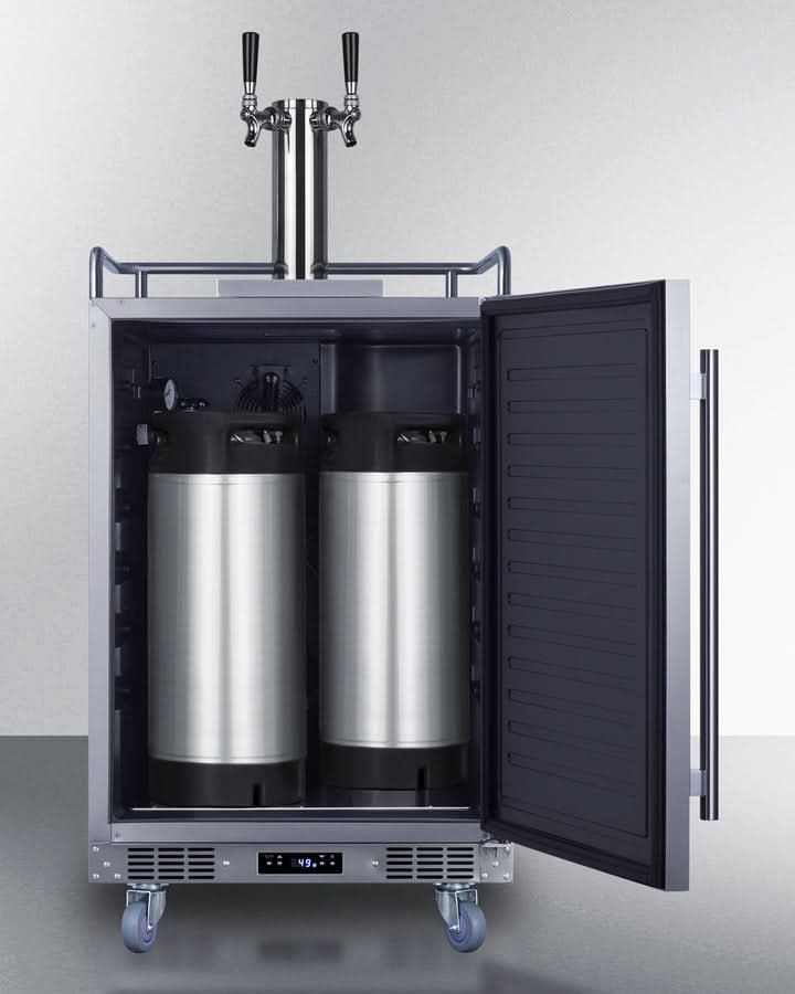 Summit - 24 Wide Built-In Cold Brew Coffee Kegerator - SBC682CFTWIN