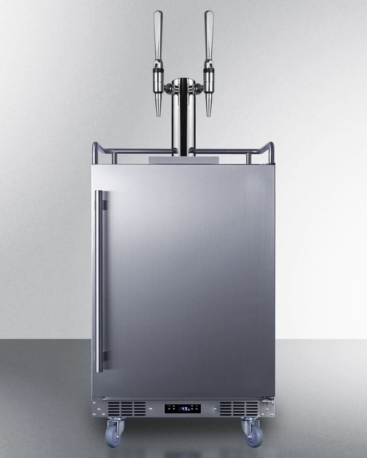 Summit -24 Wide Built-In Nitro Coffee Kegerator - SBC682NCFTWIN