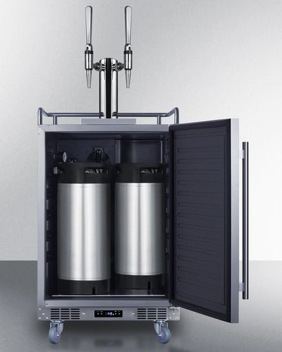 Summit -24 Wide Built-In Nitro Coffee Kegerator - SBC682NCFTWIN