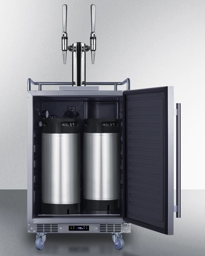 Summit -24 Wide Built-In Nitro Coffee Kegerator - SBC682NCFTWIN