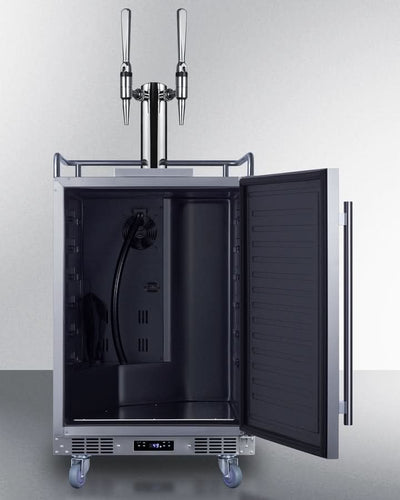 Summit -24 Wide Built-In Nitro Coffee Kegerator - SBC682NCFTWIN