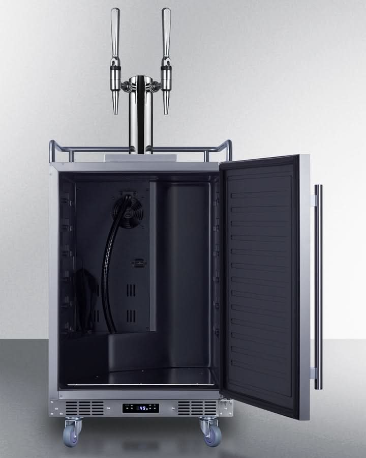 Summit -24 Wide Built-In Nitro Coffee Kegerator - SBC682NCFTWIN