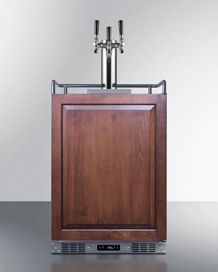 Summit - 24 Wide Built-In Kegerator (Panel Not Included) - SBC682PNRTRIPLE