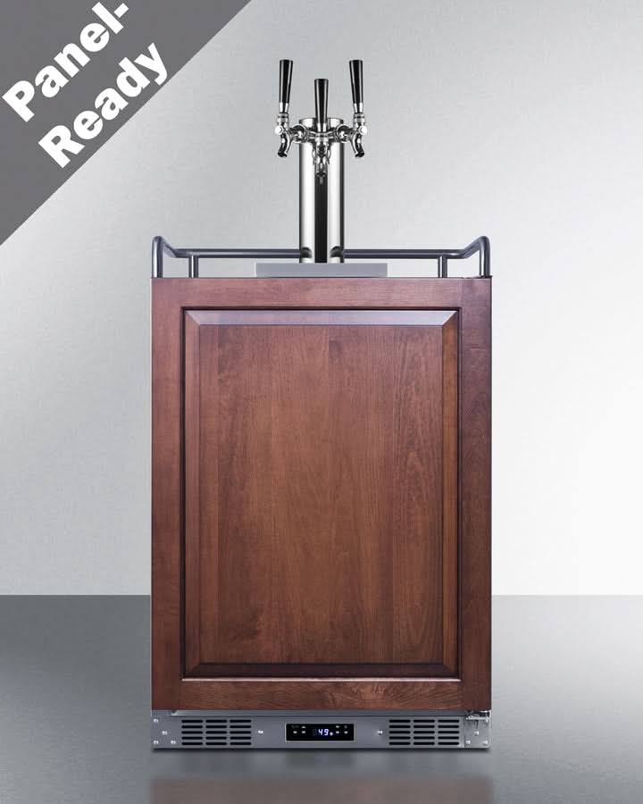 Summit - 24 Wide Built-In Kegerator (Panel Not Included) - SBC682PNRTRIPLE