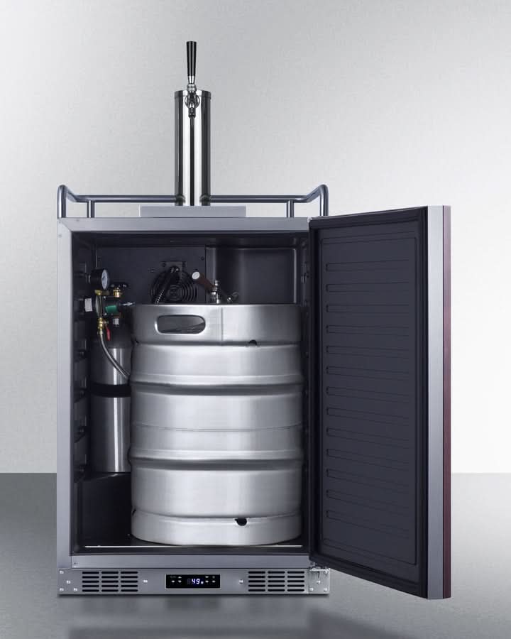 Summit - 24 Wide Built-In Kegerator (Panel Not Included) - SBC682PNR