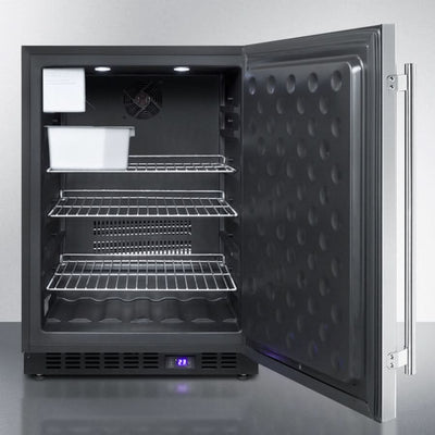 Summit - 24 Wide Outdoor All-Freezer With Icemaker - SPFF51OSIM