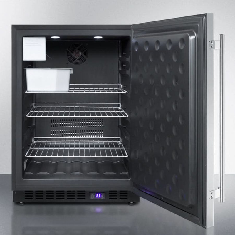 Summit - 24 Wide Outdoor All-Freezer With Icemaker - SPFF51OSIM
