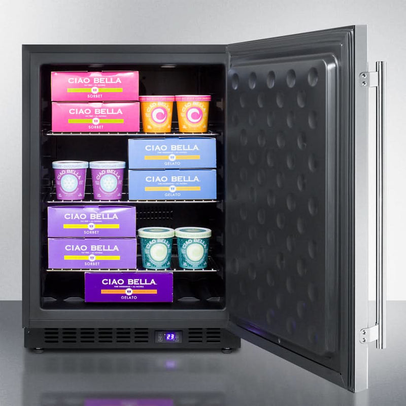 Summit - 24 Wide Outdoor All-Freezer - SPFF51OSCSS